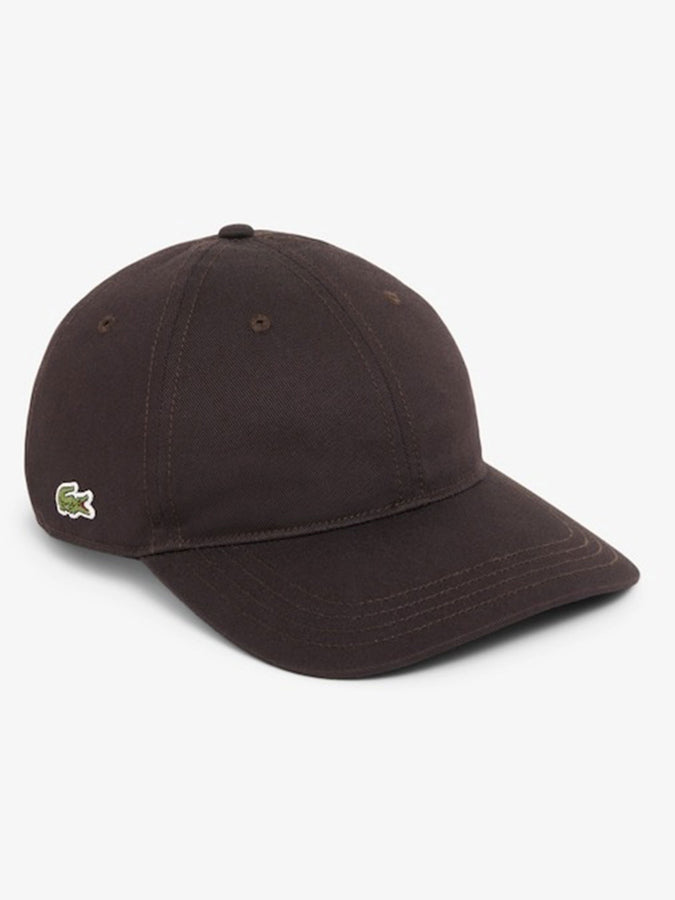 Lacoste Cotton Twill Strapback Hat | BROWN (3LA)