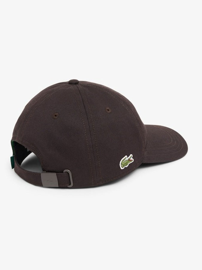 Lacoste Cotton Twill Strapback Hat | BROWN (3LA)