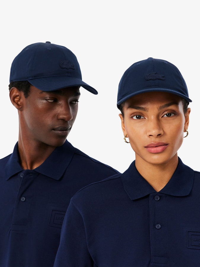 Lacoste Cotton Twill Badge Hat | NAVY (166)