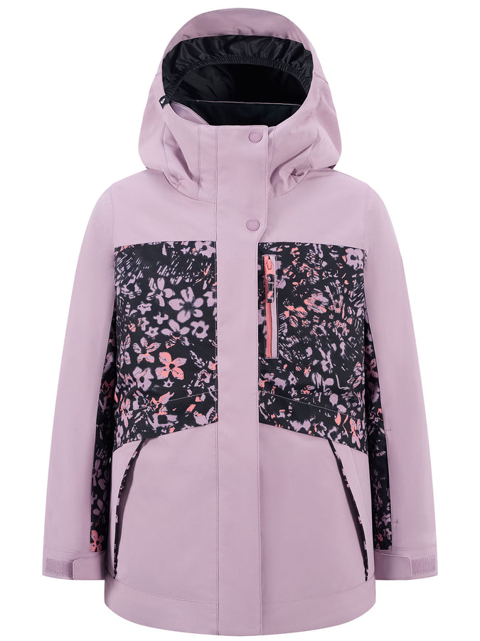Roxy Floral Block Parka Jacket Winter 2026 | DISCREET MAUVE (654)