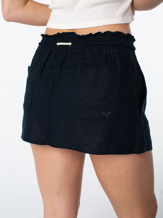 Roxy Oceanside Mini Skirt Summer 2026 | ANTHRACITE SOLID (KVJ)