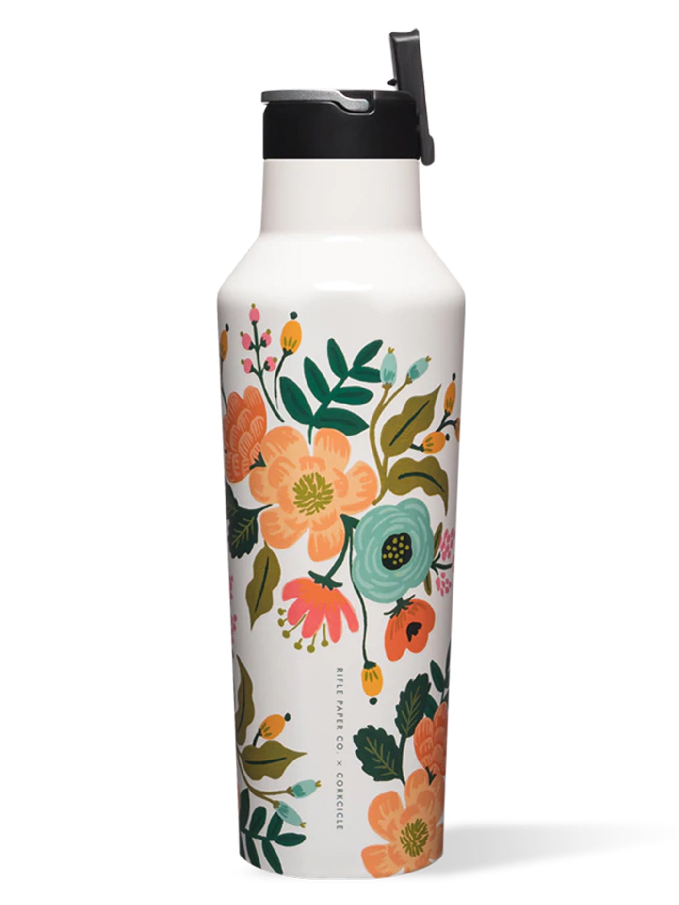 Corkcicle x Rifle Paper Sport Lively Floral 20oz Gloss Cream Canteen