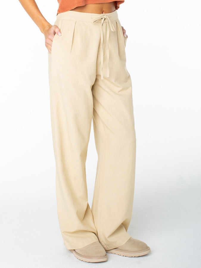 Roxy Mavericks Trouser Pants Fall 2026 | PEBBLE SOLID (TPE)