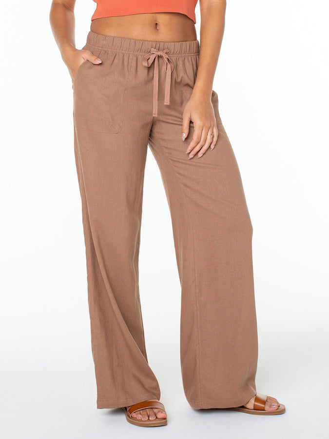 Roxy Lagoon Pants Spring 2026 | BROWNIE SOLID (CBR)