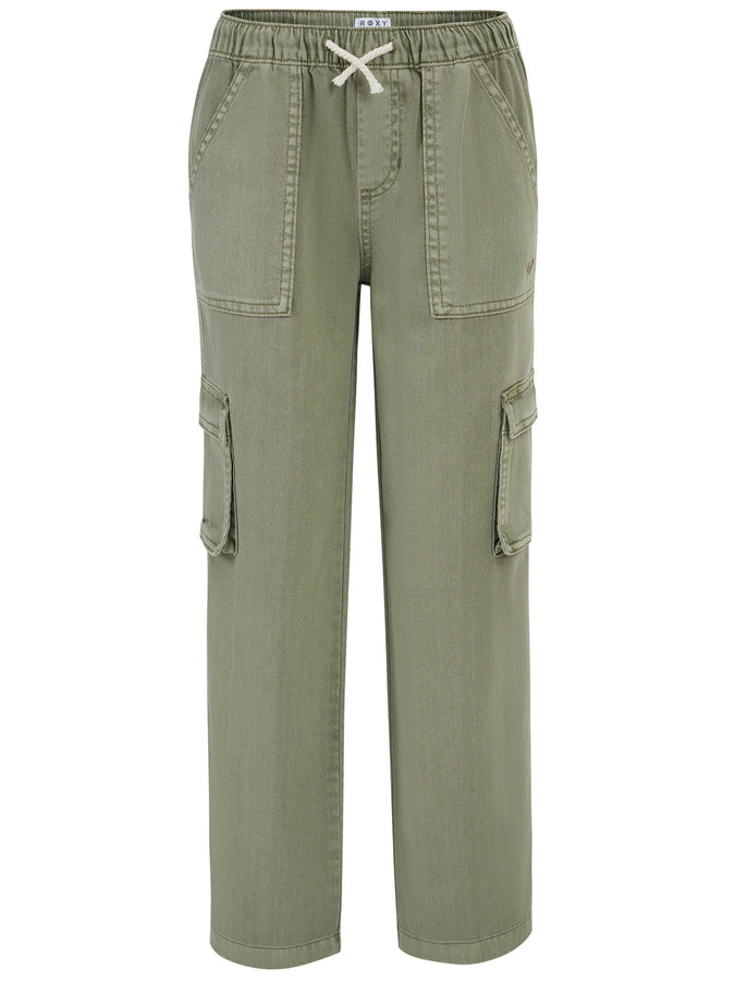 Roxy Precious Cargo Pants Fall 2025 | OIL GREEN (315)