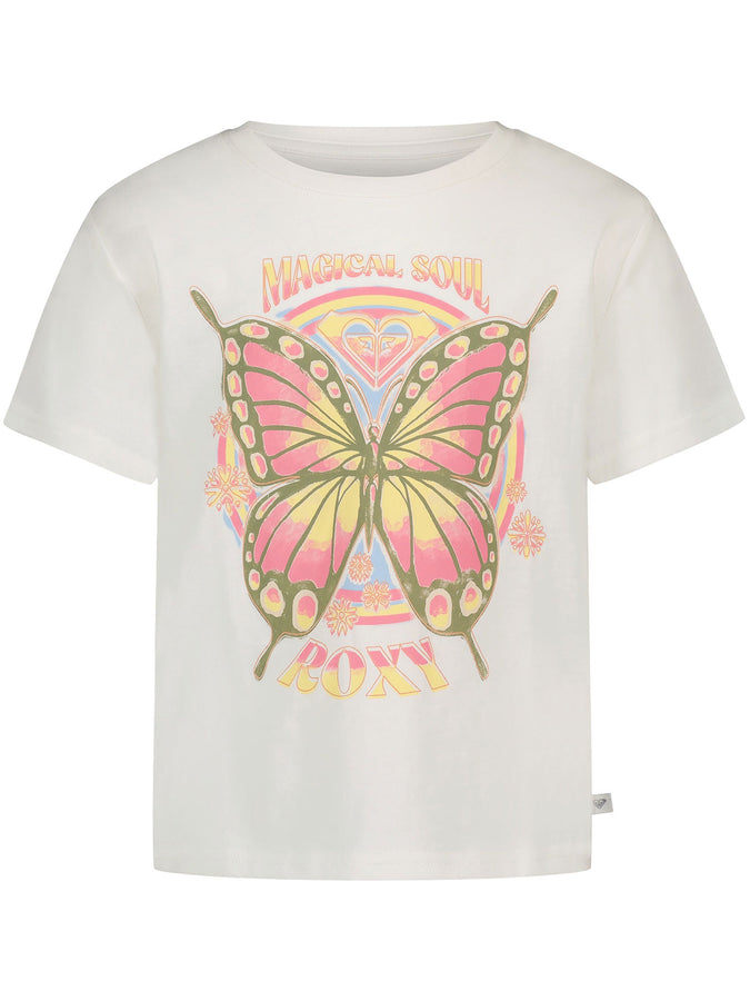 Roxy Butterfly Groove T-Shirt Fall 2026 | COCONUT MILK (109)