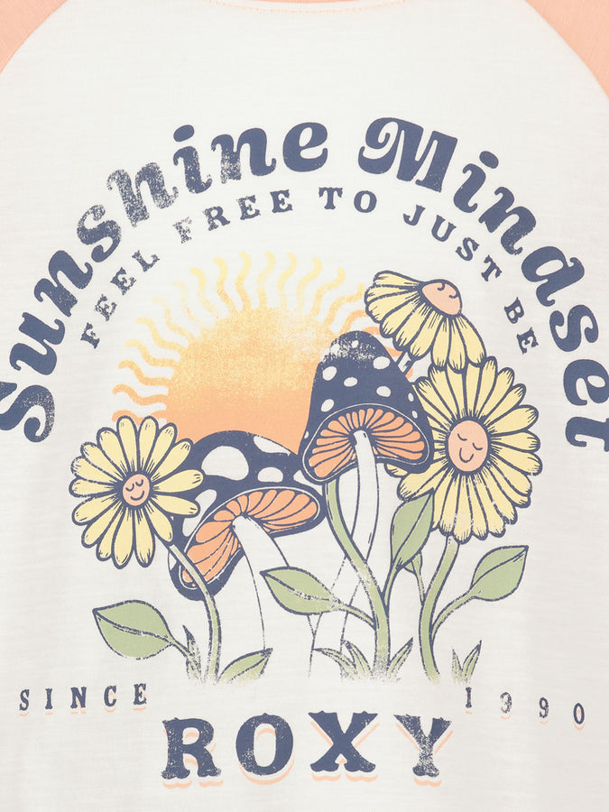 Roxy Sunshine Mindset Long Sleeve T-Shirt Fall 2026 | CORAL PINK HEATHER (905)