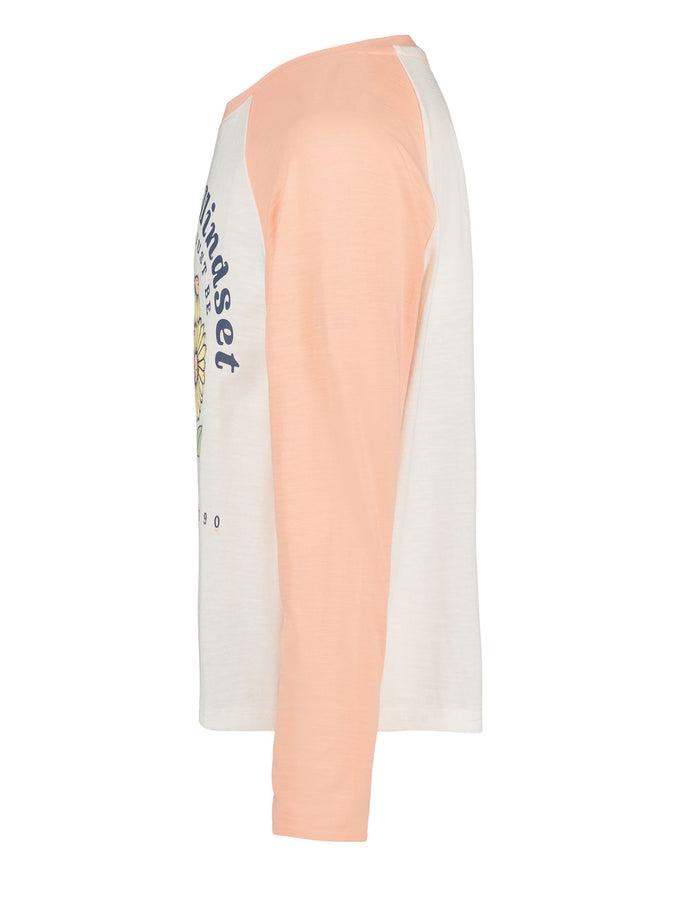 Roxy Sunshine Mindset Long Sleeve T-Shirt Fall 2026 | CORAL PINK HEATHER (905)