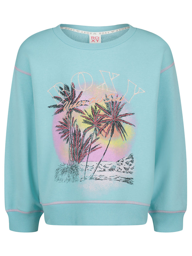 Roxy Have A Swell Day Crewneck Sweatshirt | TIBETAN STONE (439)