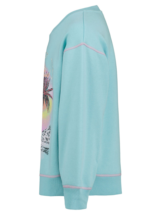 Roxy Have A Swell Day Crewneck Sweatshirt | TIBETAN STONE (439)