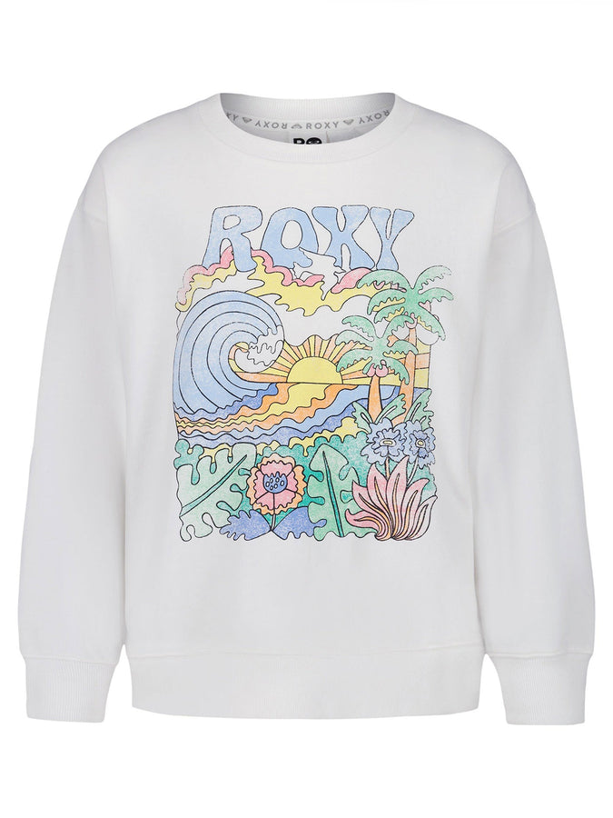 Roxy Nature Oversized Crewneck Sweatshirt Spring 2026 | COCONUT MILK (109)