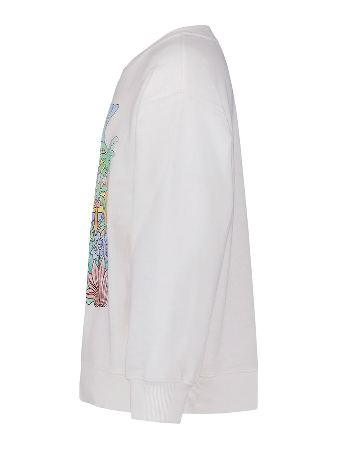 Roxy Nature Oversized Crewneck Sweatshirt Spring 2026 | COCONUT MILK (109)