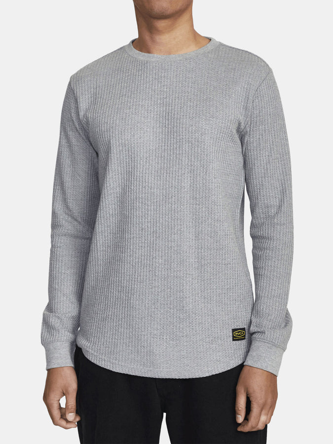 RVCA Day Shift Thermal Long Sleeve T-Shirt Spring 2024 | GREY NOISE (GRS)