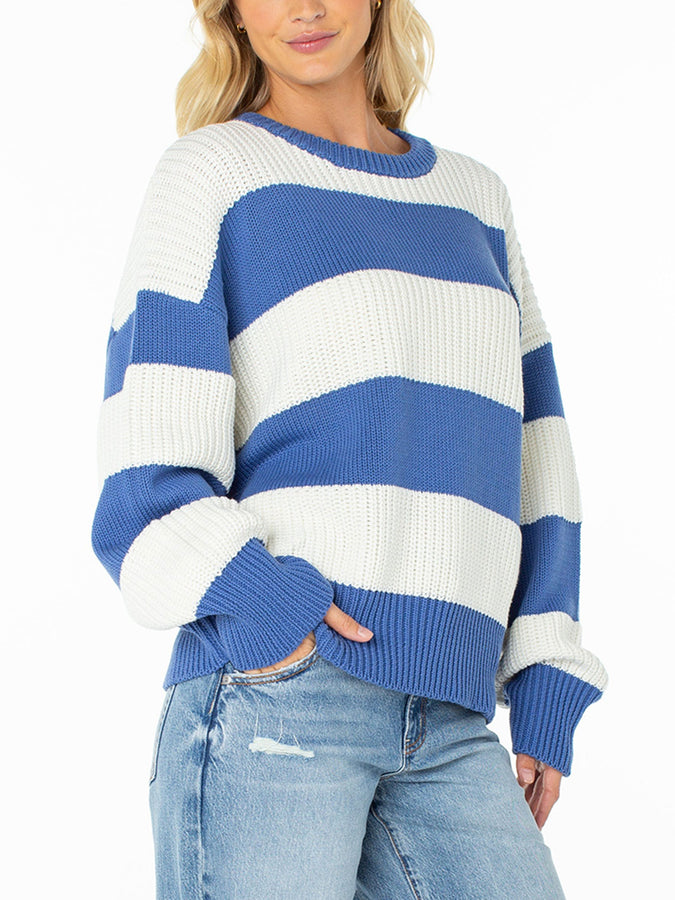 Roxy West Side Sweater Fall 2026 | DUTCH BLUE STRIPE (BDB)