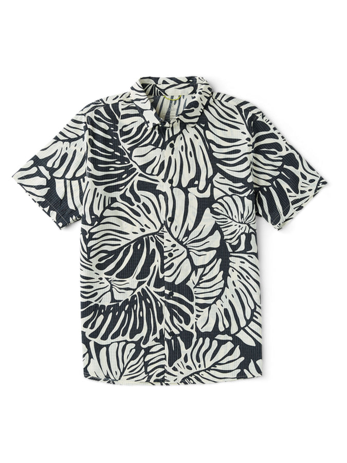 Roark Bless Up Short Sleeve Buttondown Shirt Spring 2026 | BLACK MONSTERA (BKM)