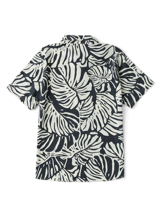 Roark Bless Up Short Sleeve Buttondown Shirt Spring 2026 | BLACK MONSTERA (BKM)