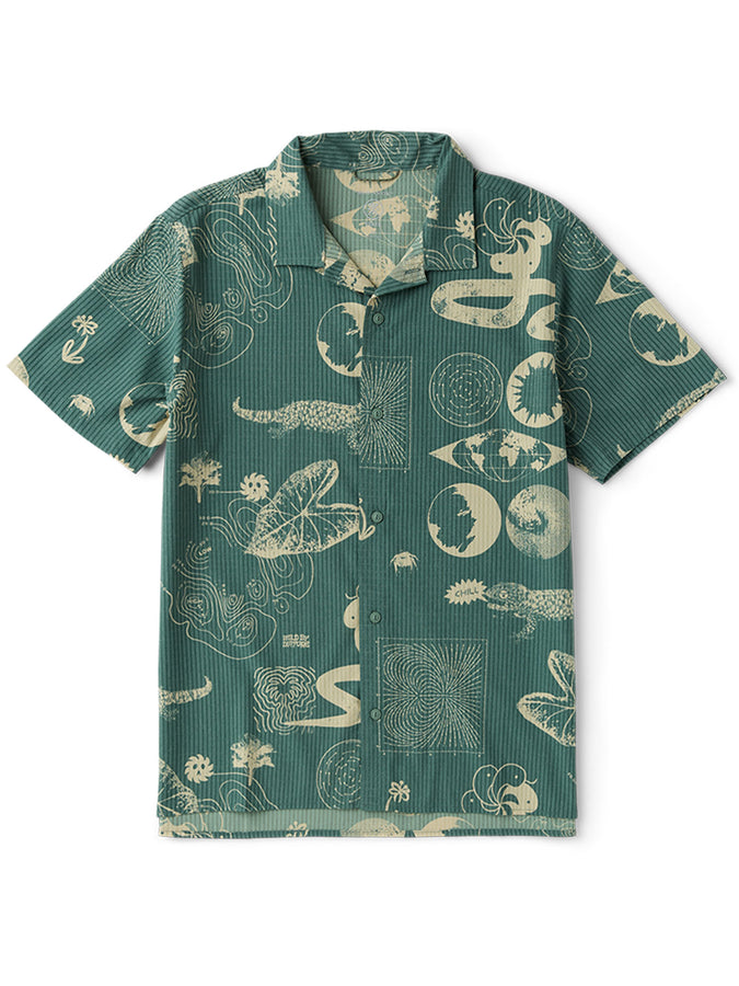 Roark Bless Up Trail S/S Buttondown Shirt Spring 2026 | SLATE GREEN WBN (SLG)