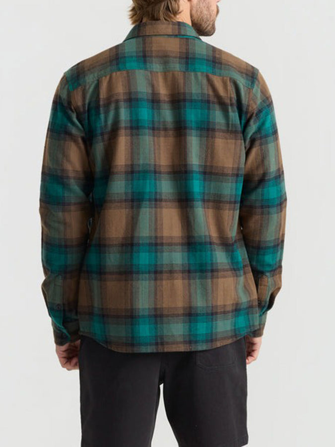 Roark Crossroads Flannel Long Sleeve Buttondown Shirt Spring 2026 | MUSHROOM (MUR)