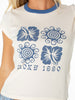 Roxy Hibiscus Swirl 90s T-Shirt Spring 2026