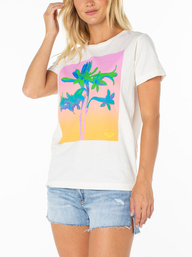 Roxy Tuberose T-Shirt Summer 2026 | CLOUD DANCER TUBEROSE (WCB)