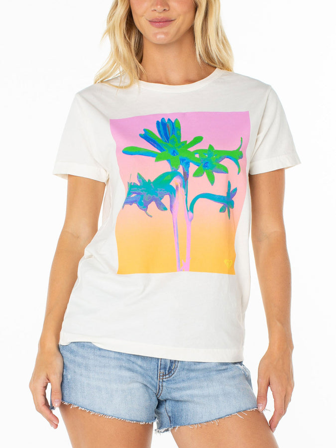 Roxy Tuberose T-Shirt Summer 2026 | CLOUD DANCER TUBEROSE (WCB)