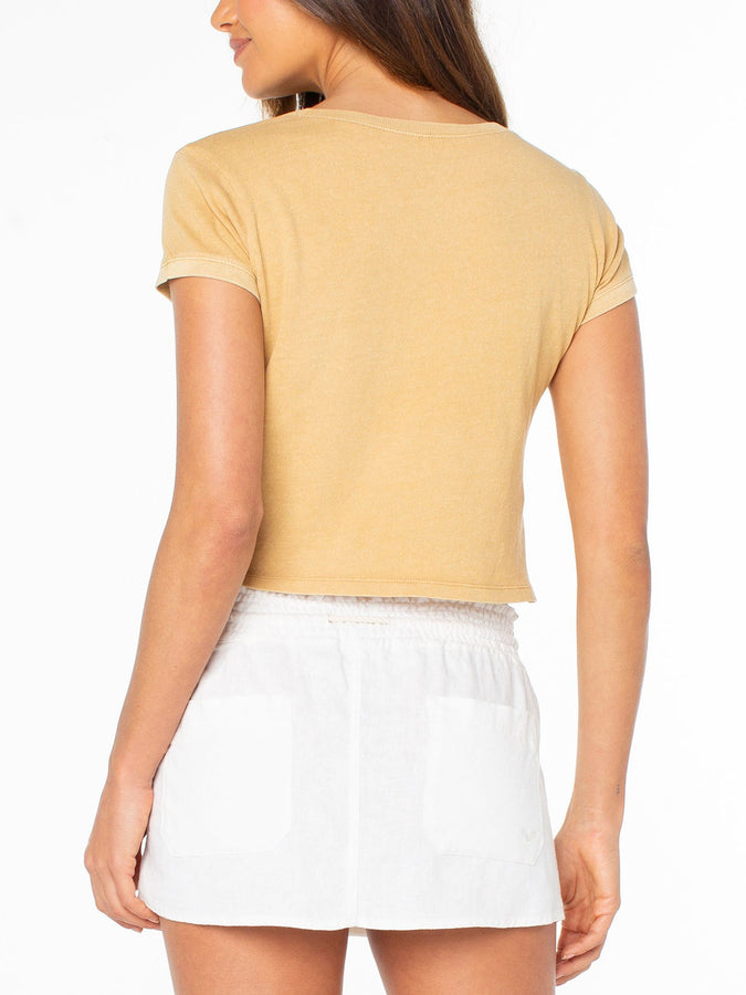 Roxy Plumerias And Hibiscus T-Shirt Spring 2026 | CURRY PLUMERIAS/HIBISCUS (CUR)