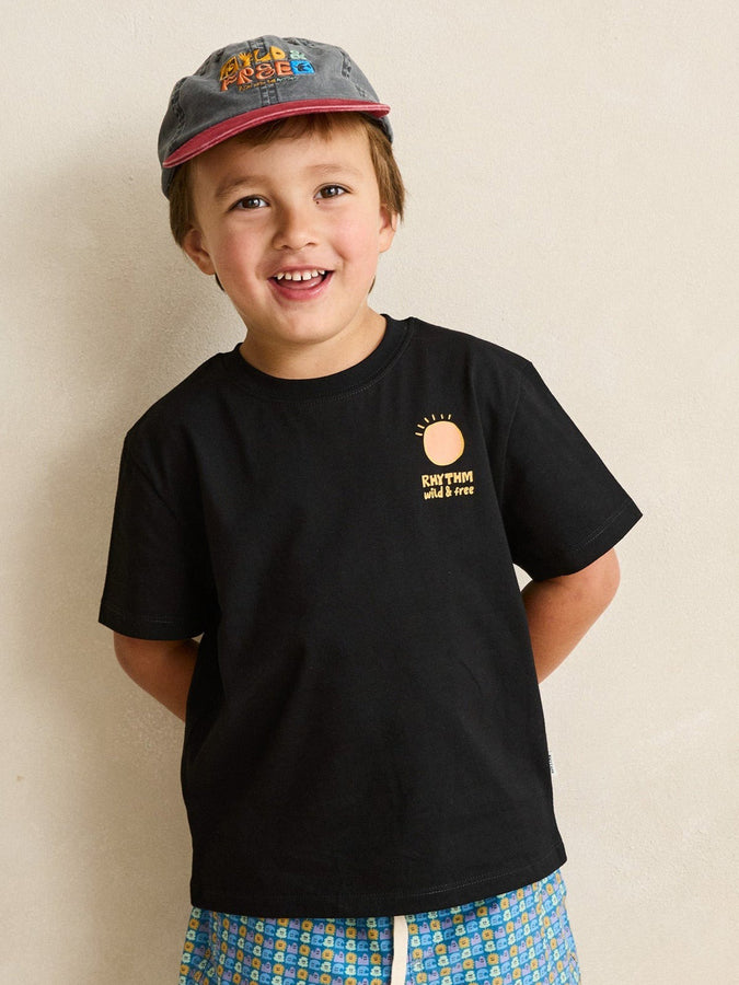 Rhythm Sun Croc T-Shirt (Boys 2-7) Holiday 2025 | VINTAGE BLACK