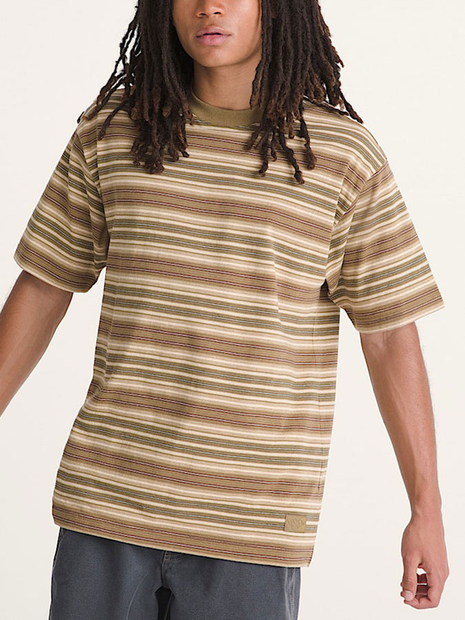 Vans Stripe Ringer Loose T-Shirt Fall 2026 | OLIVE BROWN (OVB)