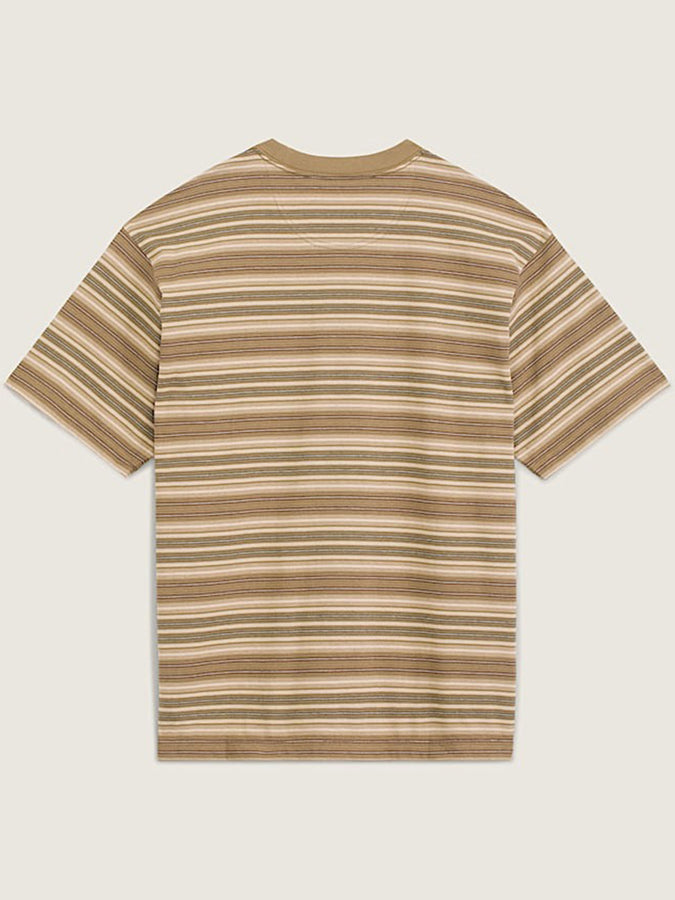 Vans Stripe Ringer Loose T-Shirt Fall 2026 | OLIVE BROWN (OVB)