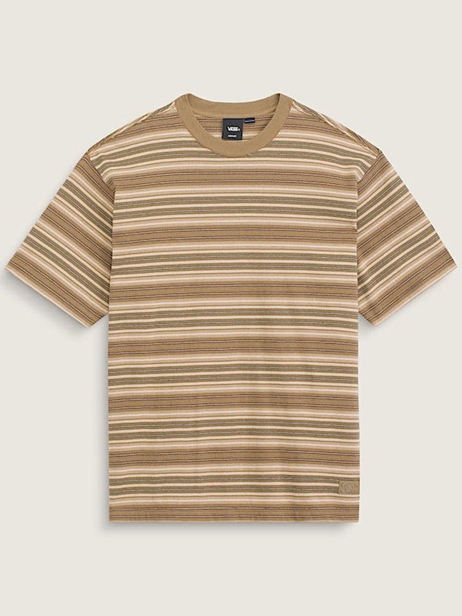 Vans Stripe Ringer Loose T-Shirt Fall 2026 | OLIVE BROWN (OVB)