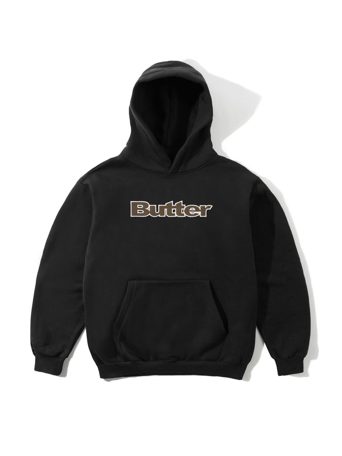 Butter Goods Ripstop Logo Applique Hoodie Fall 2025 | BLACK