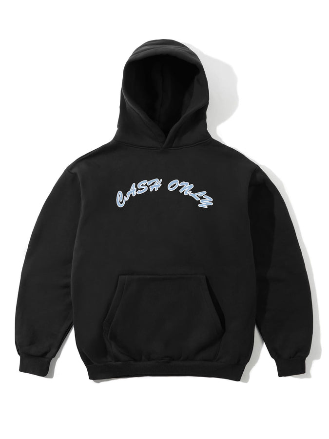 Cash Only Ripstop Logo Applique Hoodie Spring 2026 | BLACK