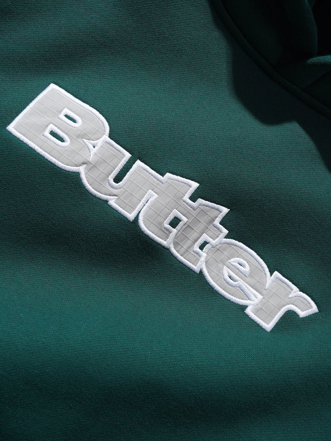 Butter Goods Ripstop Logo Applique Hoodie Fall 2025 | FOREST