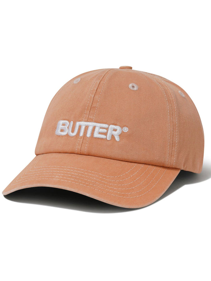 Butter Goods Rounded Logo 6 Panel Hat | WASHED ORANGE