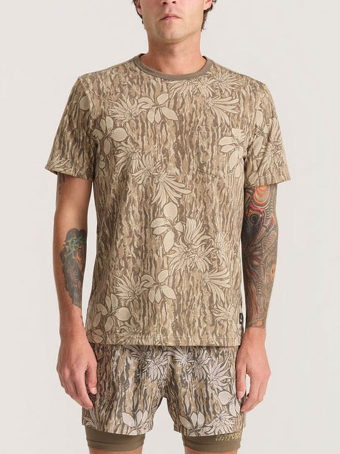 Roark Mathis Active Tie Dye Pocket T-Shirt Spring 2026 | KHAKI (KHA)