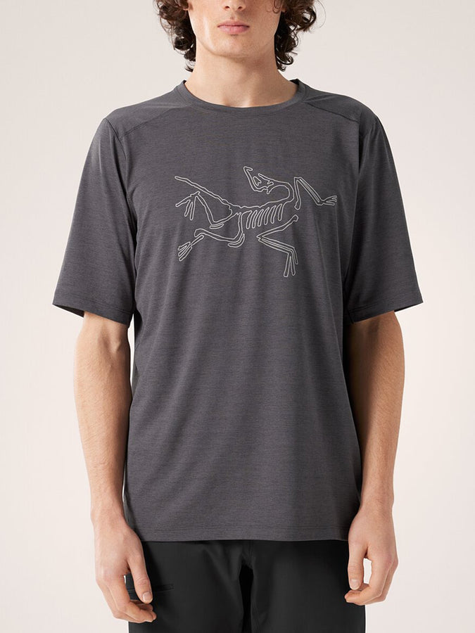 Arcteryx Cormac Logo T-Shirt Spring 2024 | BLACK HEATHER