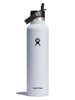 Hydro Flask 21oz Standard with Flex Straw Lid White Bottle