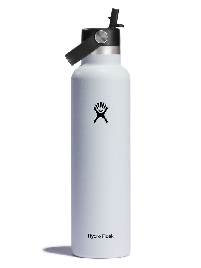 Hydro Flask 21oz Standard with Flex Straw Lid White Bottle | WHITE