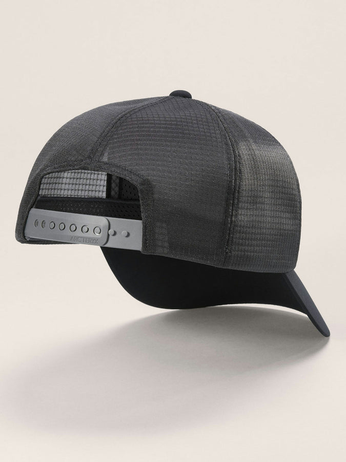Arc'teryx Bird Word Trucker Snapback Hat | BLACK/CLOUD