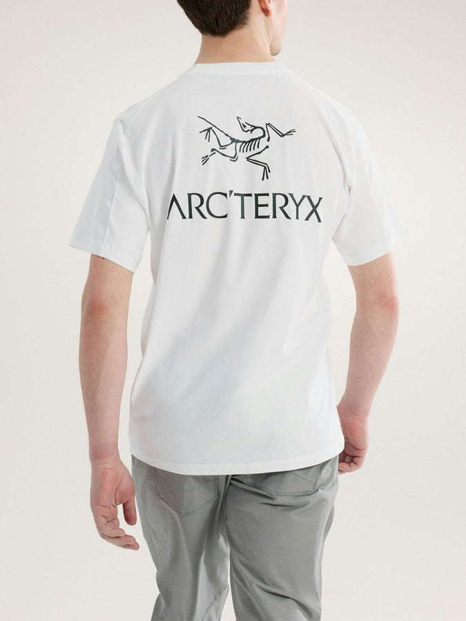 Arc'teryx Kragg SL Cotton Bird Word T-Shirt Spring 2026 | WHITE LIGHT/BLACK