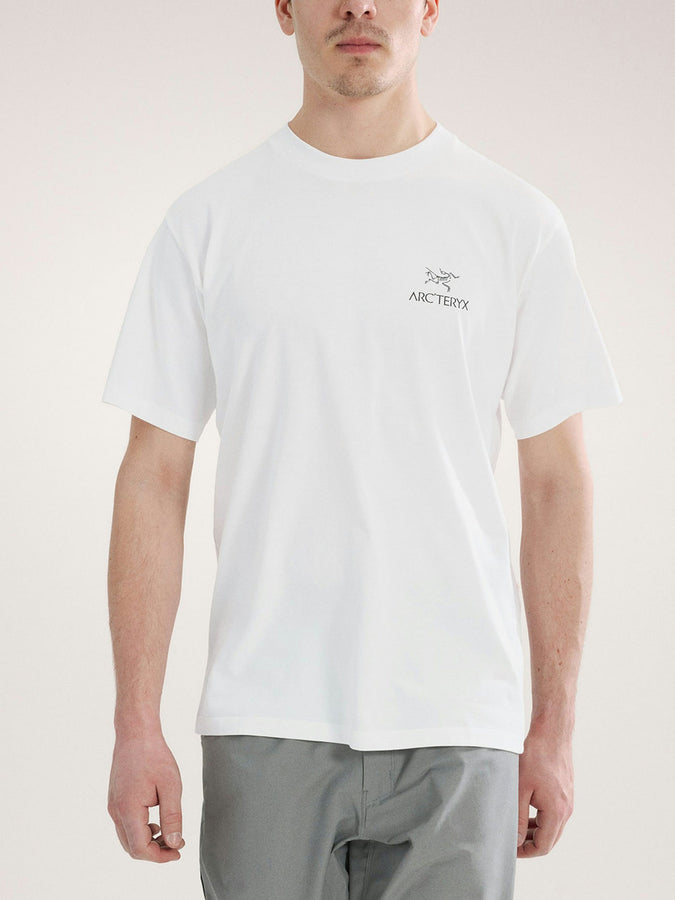 Arc'teryx Kragg SL Cotton Bird Word T-Shirt Spring 2026 | WHITE LIGHT/BLACK