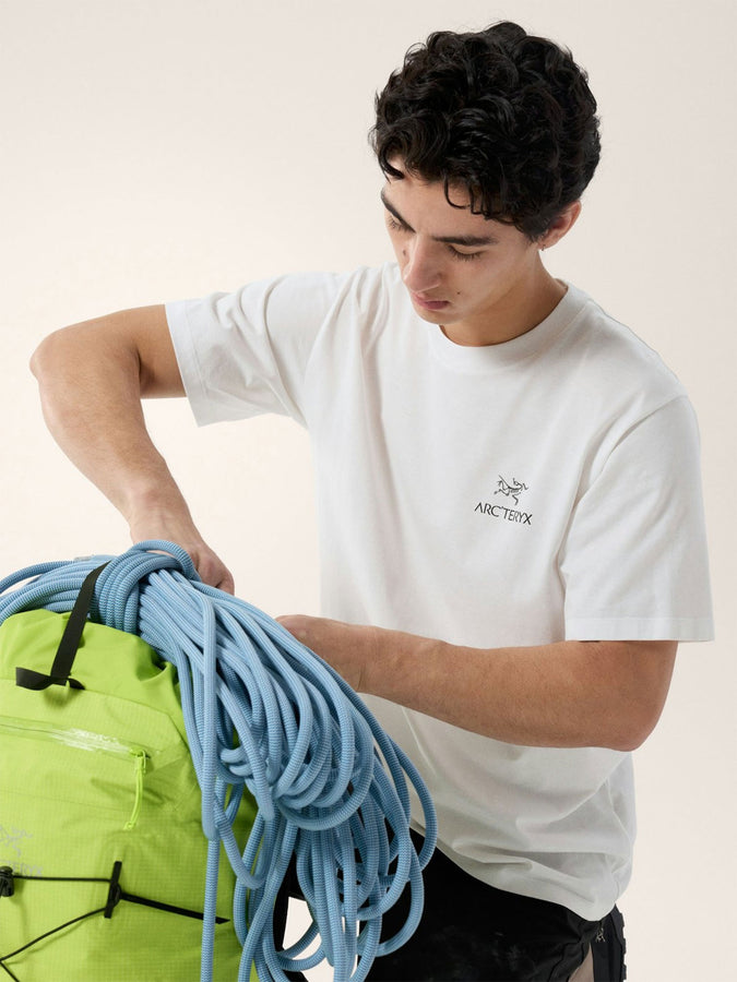 Arc'teryx Kragg SL Bird Word T-Shirt Summer 2026 | WHITE LIGHT/BLACK