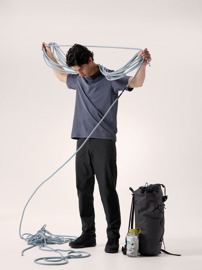 Arc'teryx Kragg SL Cotton Bird Word T-Shirt Spring 2026 | DARK STRATUS/FLUIDITY