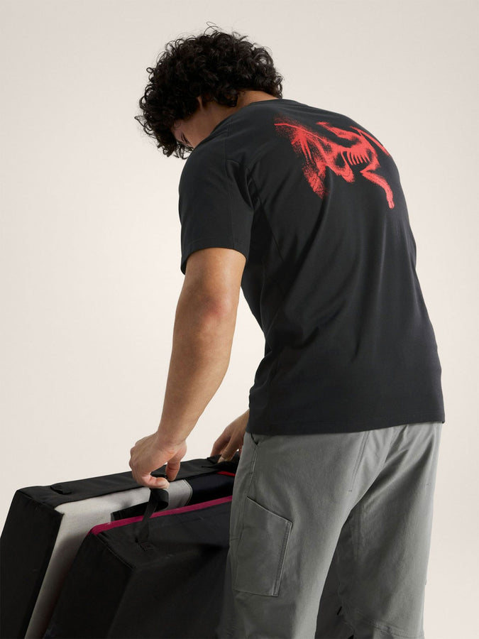Arc'teryx Kragg SL Cotton Blurred Bird T-Shirt Summer 2026 | BLACK/DYNASTY