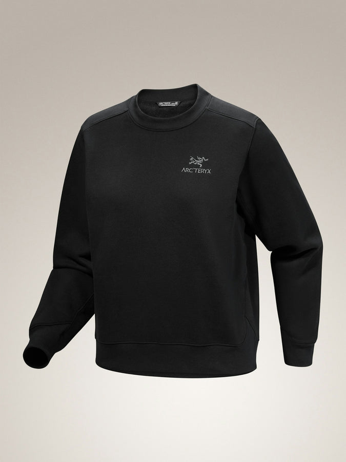 Arcteryx Emblem Crewneck Sweatshirt Spring 2026 | BLACK