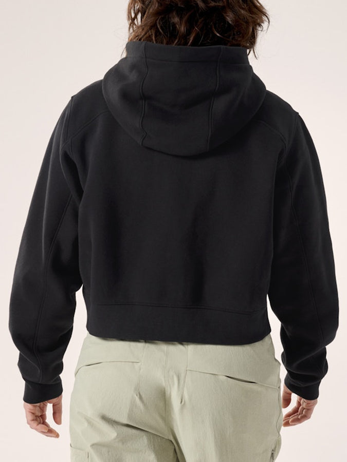 Arcteryx Emblem Zip Crop Hoodie Spring 2026 | BLACK