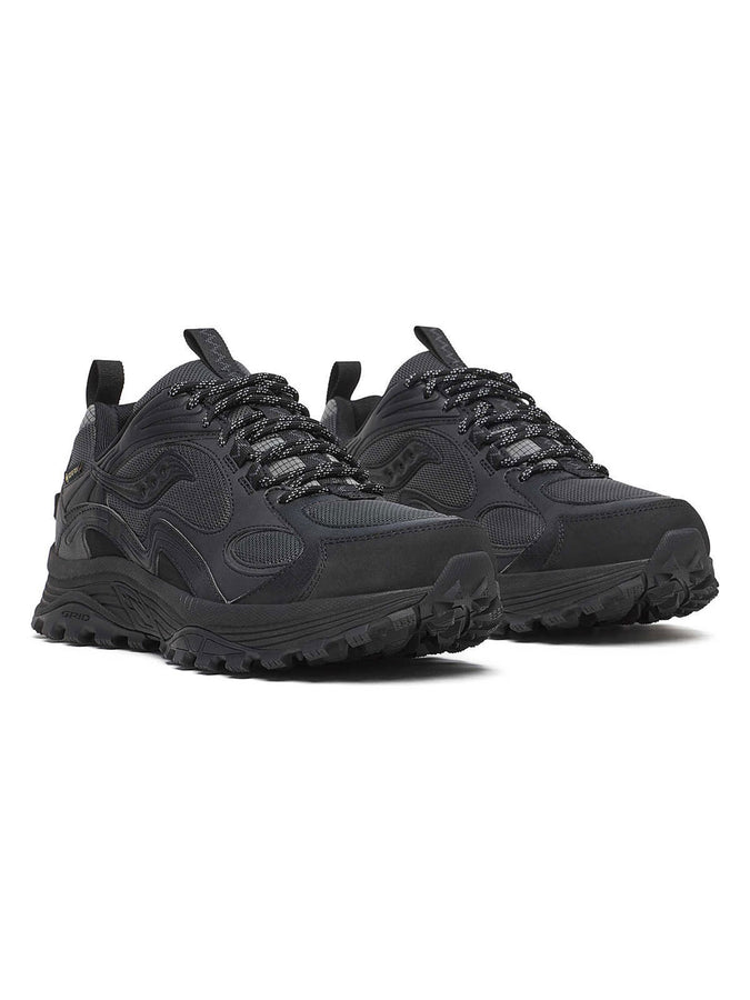 Saucny Grid Aura x Gore-Tex Black Shoes | BLACK