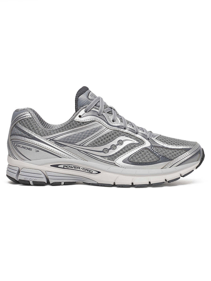 Saucony Guide 7 Grey/Silver Shoes Fall 2025 | GREY/SILVER