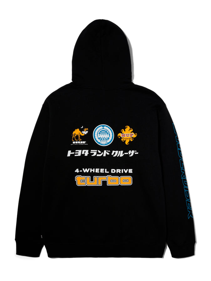 HUF X TOYOTA Sahara Rally Hoodie Fall 2024 | BLACK