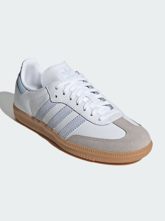 Adidas Samba OG White/Crystal Sky/Gum 3 Shoes Spring 2026 | WHITE/CRYSTAL SKY/GUM 3